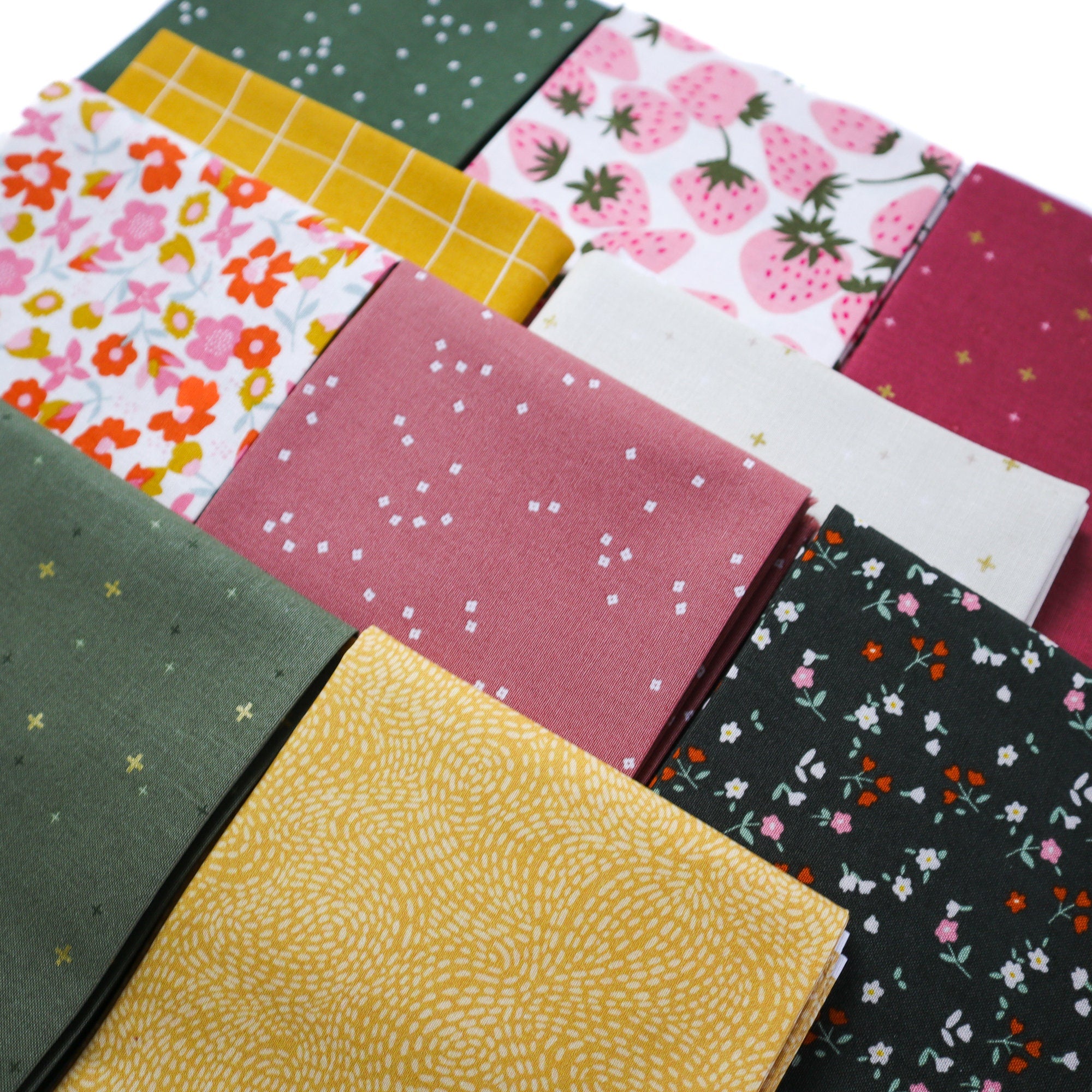 Ditsy Deep Hunter from Forgotten Memories by Minki Kim for Riley Blake Designs