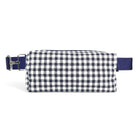 Navy Gingham from Essex Yarn Dyed Classic Wovens from Robert Kaufman - 1/2 Yard - Gingham Linen - Navy and Gingham Stripe - Linen Canvas