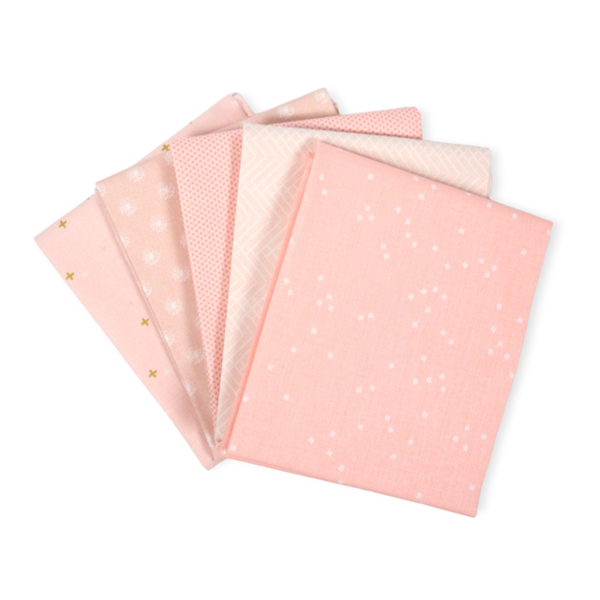 Daisy Pink from Sweet Little Friends by Gabriela Dachin for Paintbrush Studios - 1/2 Yard, Baby Quilt Fabric, Blush Pink, Soft Pink Fabric