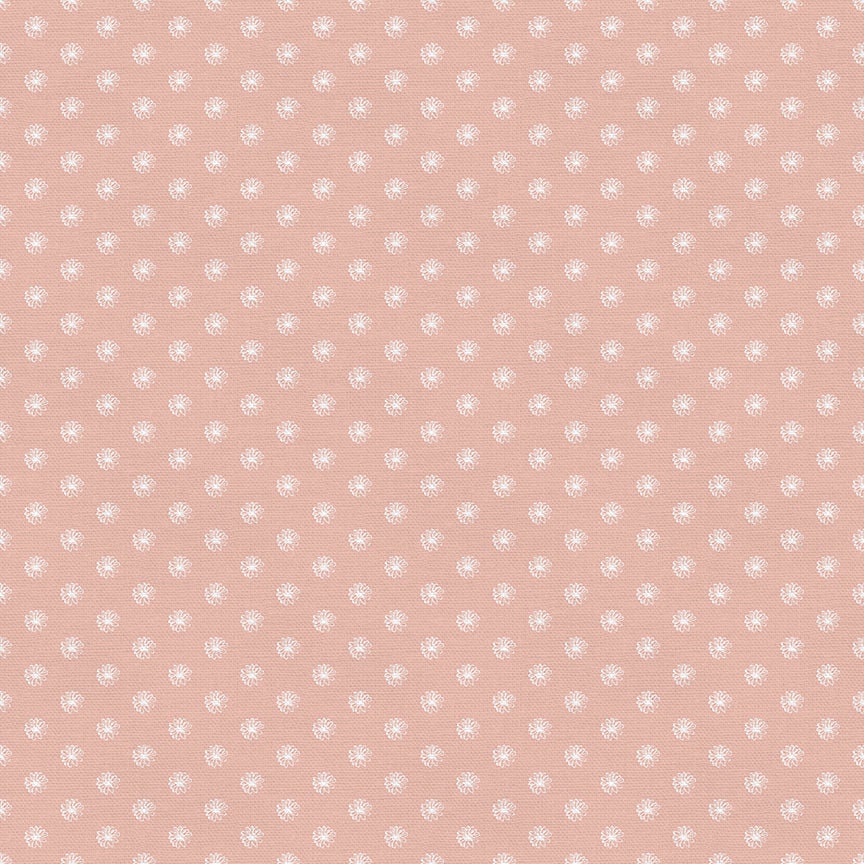 Daisy Pink from Sweet Little Friends by Gabriela Dachin for Paintbrush Studios - 1/2 Yard, Baby Quilt Fabric, Blush Pink, Soft Pink Fabric