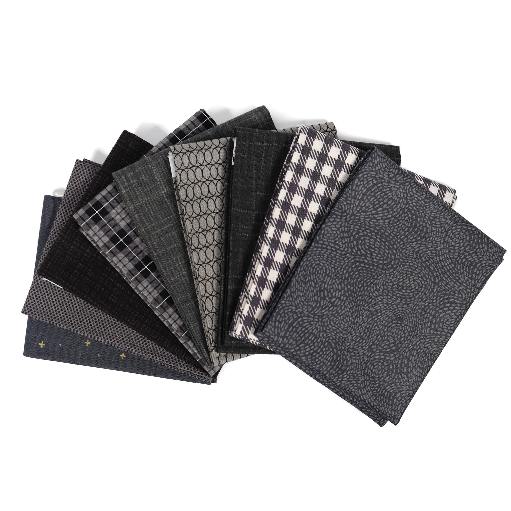 Metropolis Slink in Primer from Basic Grey by Moda - 1/2 Yard, Gray and Black Fabric by the Yard