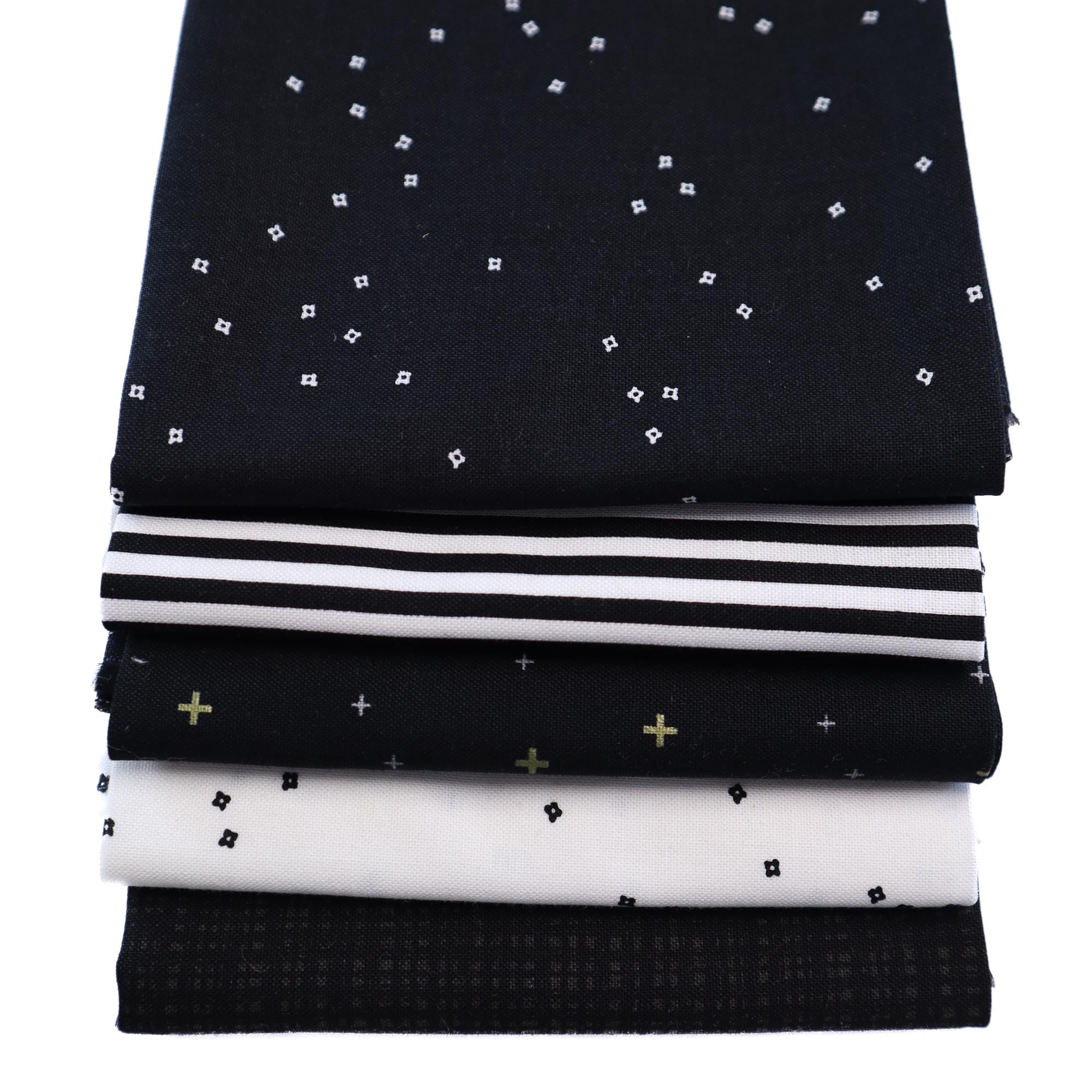 Blossom On White Black by Christopher Thompson for Riley Blake Design - 1/2 yard