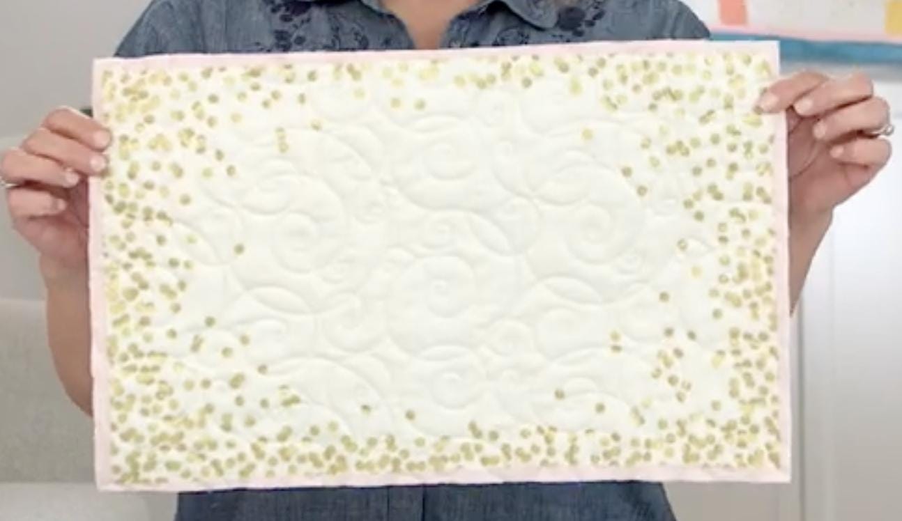 Monthly Placemats 2 January - New Year Placemat Panel by Hester & Cook for Riley Blake Designs