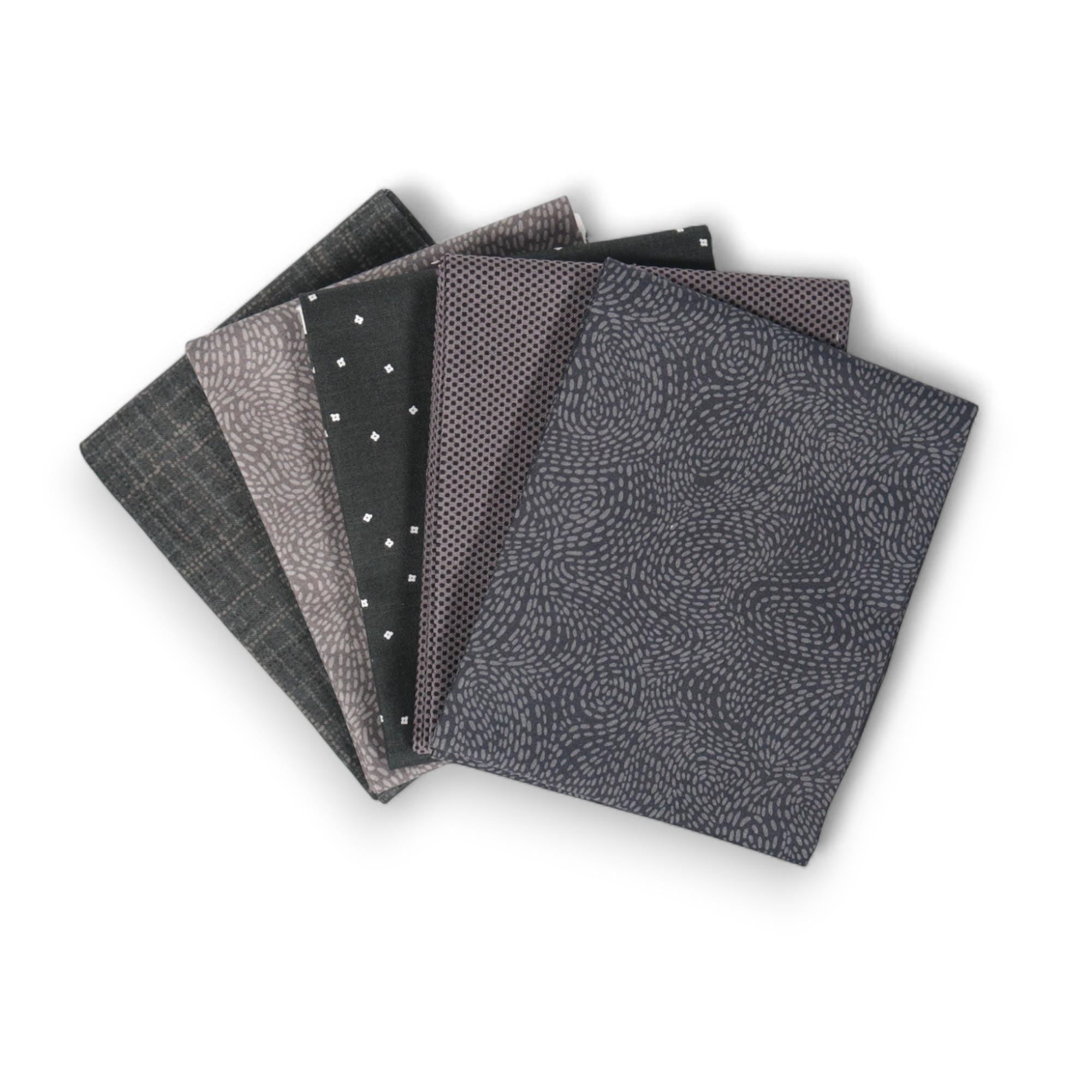 Blossom Lead by Christopher Thompson for Riley Blake Design - 1/2 Yard - Dark Gray Fabric, Charcoal Fabric By The Yard