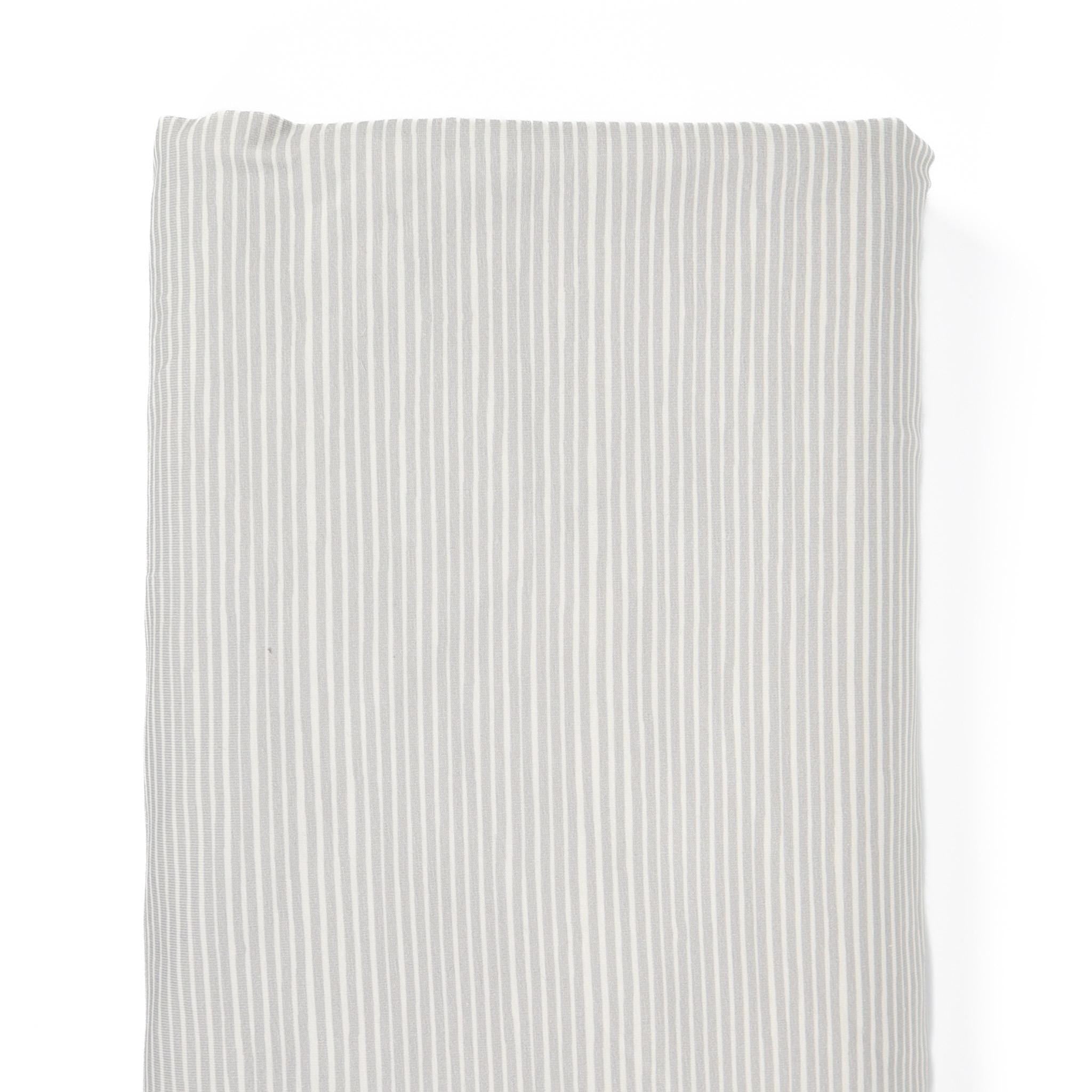 Stof Avalana Jersey Print - Horizontal Stripe - Grey and Cream - 1/2 Yard