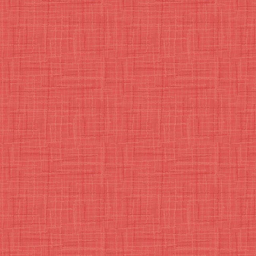 Grasscloth Coral by Heather Peterson for Riley Blake Designs - 1/2 Yard, Red Fabric, Red Orange Fabric By The Yard, Coral Fabric