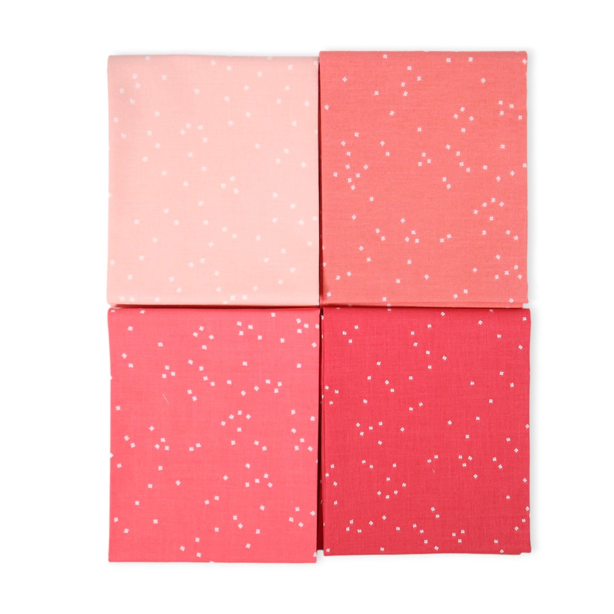 Blossom Tea Rose by Christopher Thompson for Riley Blake Design, 1/2 Yard - Coral Fabric, Pink Blossom Fabric, Dark Coral Fabric By The Yard