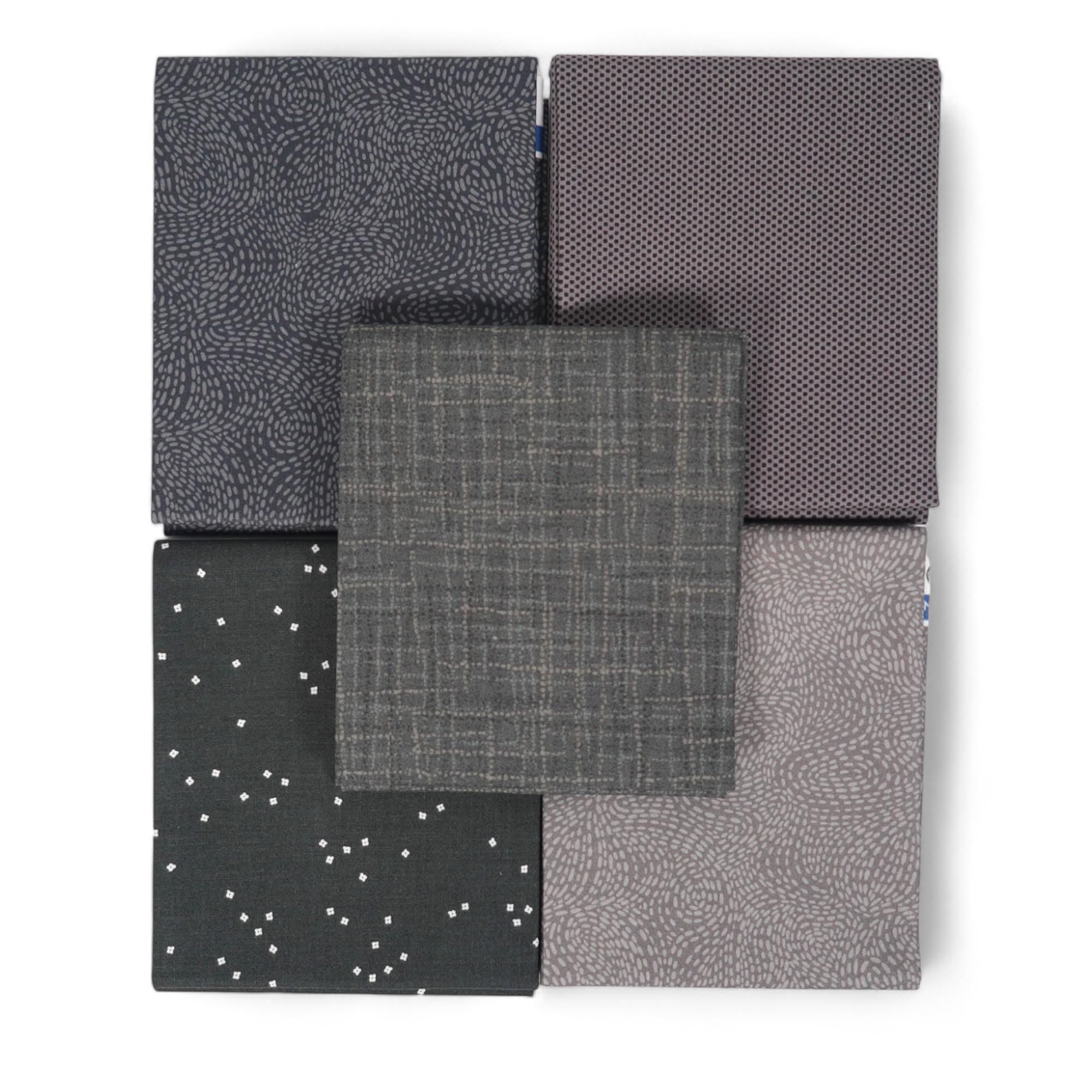 Blossom Lead by Christopher Thompson for Riley Blake Design - 1/2 Yard - Dark Gray Fabric, Charcoal Fabric By The Yard