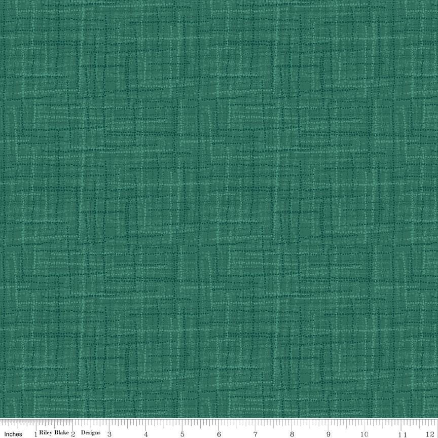 Grasscloth Spruce by Heather Peterson for Riley Blake Designs - 1/2 Yard, Green Fabric, Dark Green Fabric By The Yard, Green Grasscloth