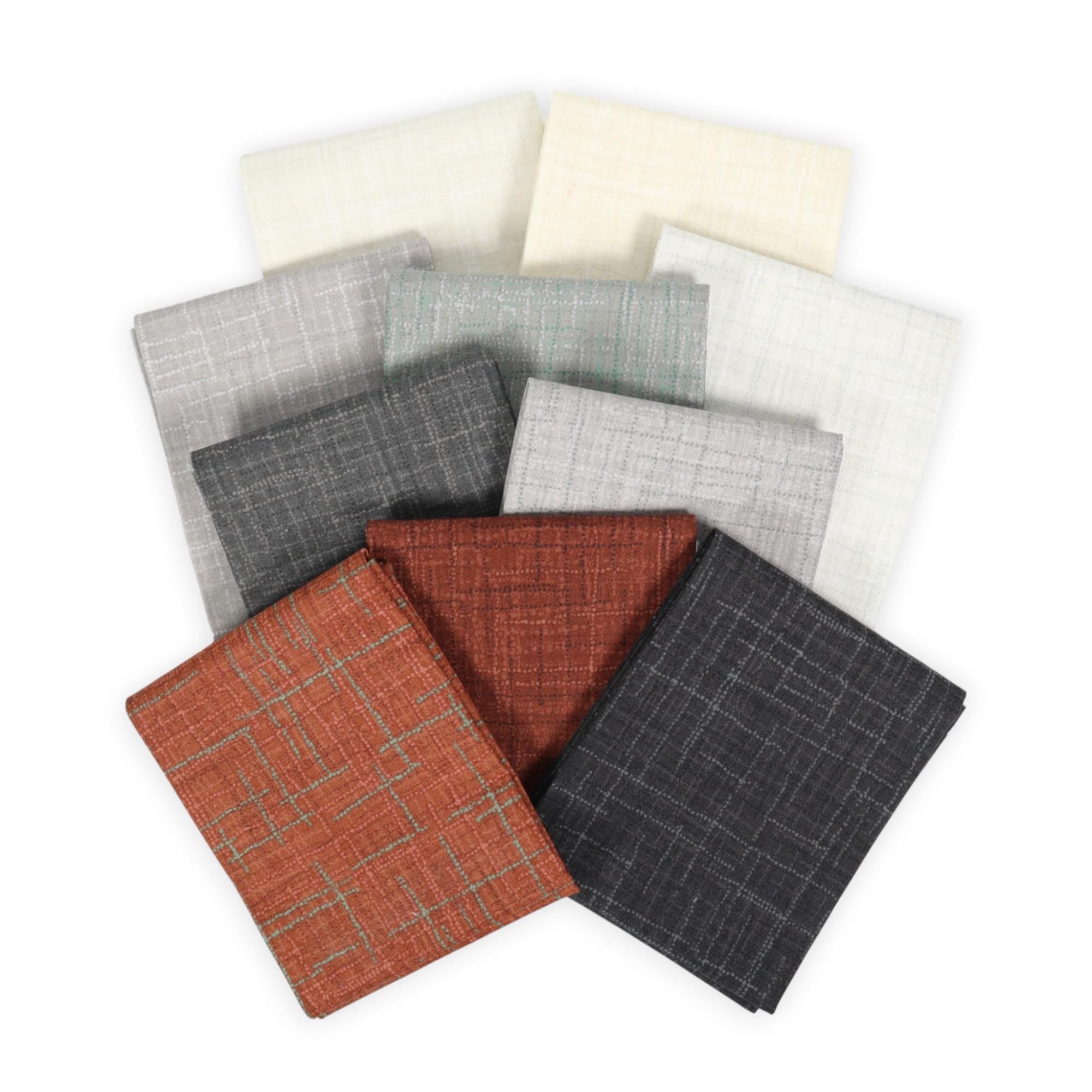 Grasscloth Gray by Heather Peterson for Riley Blake Designs - 1/2 Yard, Gray Fabric By The Yard, Grey Grasscloth Fabric