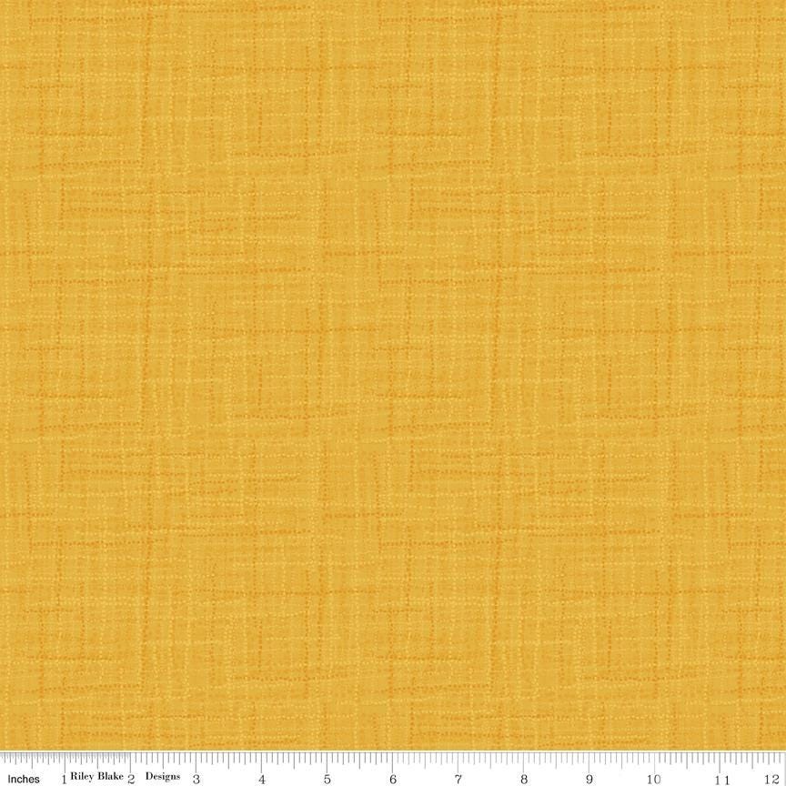 Grasscloth Saffron by Heather Peterson for Riley Blake Designs - 1/2 Yard, Gold Fabric, Yellow Fabric By The Yard, Sunshine Yellow Fabric