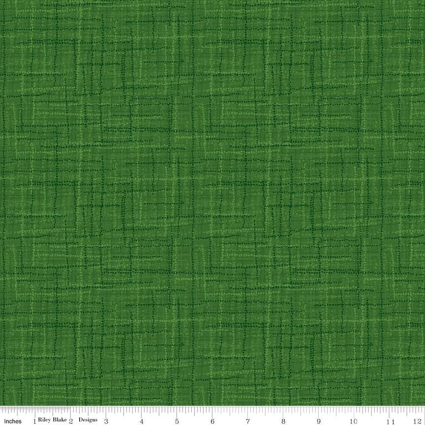 Grasscloth Green by Heather Peterson for Riley Blake Designs - 1/2 Yard, Green Fabric, Medium Green Fabric By The Yard, Green Grasscloth