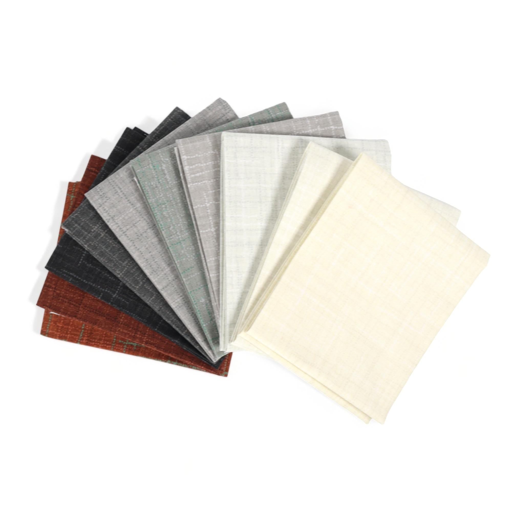 Grasscloth Foliage by Heather Peterson for Riley Blake Designs - 1/2 Yard, Brown Fabric By The Yard, Brown & Green Grasscloth Fabric