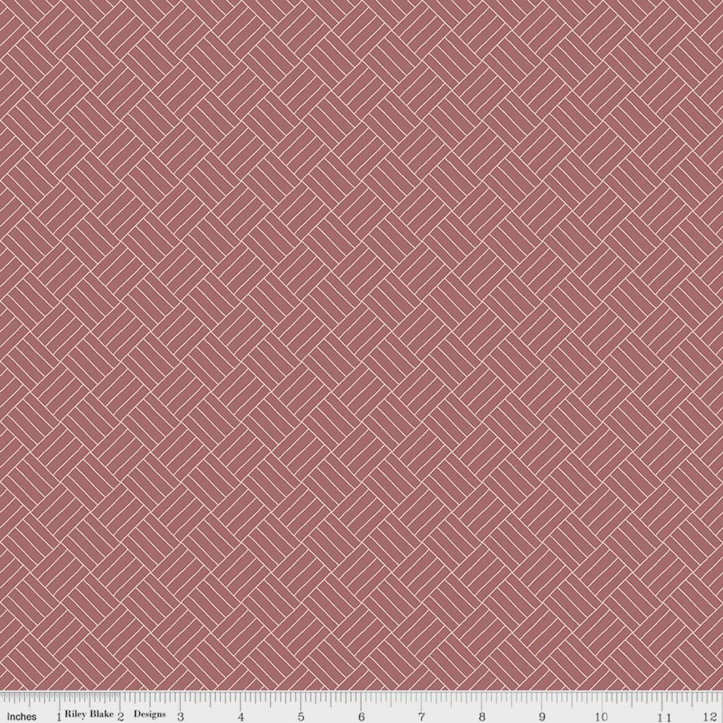 Crosshatch Rose from Wildwood Wander by Katherine Lenius for Riley Blake Designs - 1/2 Yard