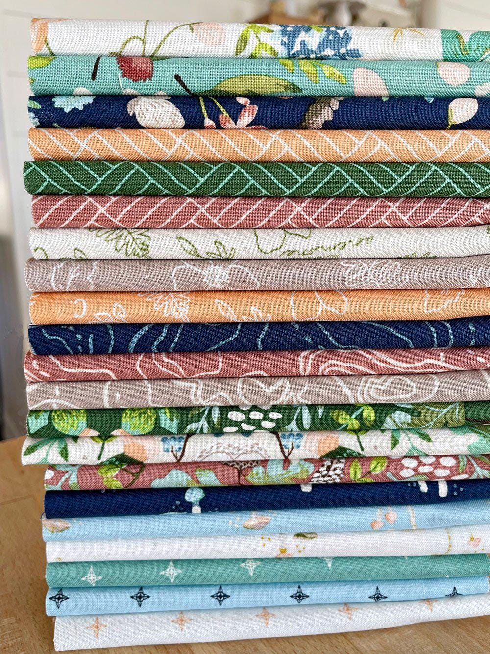 Crosshatch Rose from Wildwood Wander by Katherine Lenius for Riley Blake Designs - 1/2 Yard