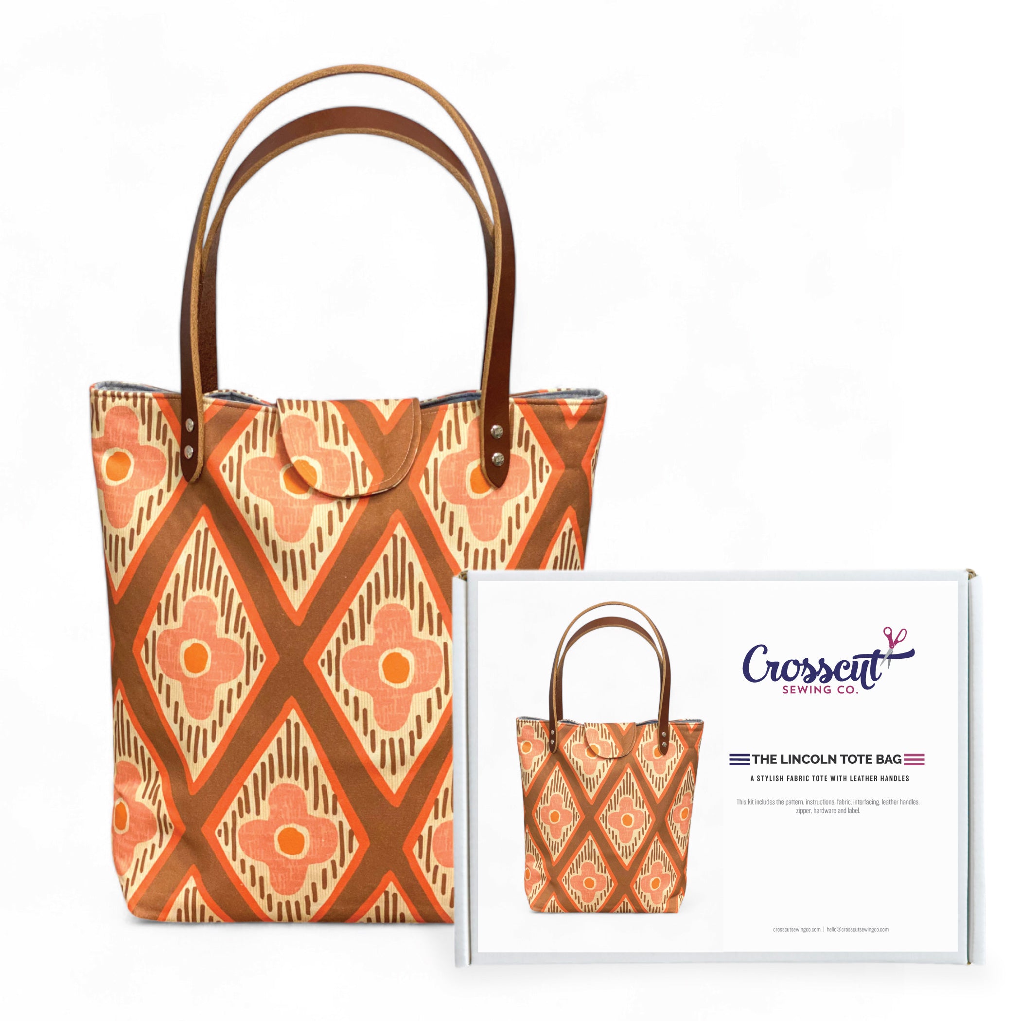 Lincoln Tote Bag Sewing Project Kit