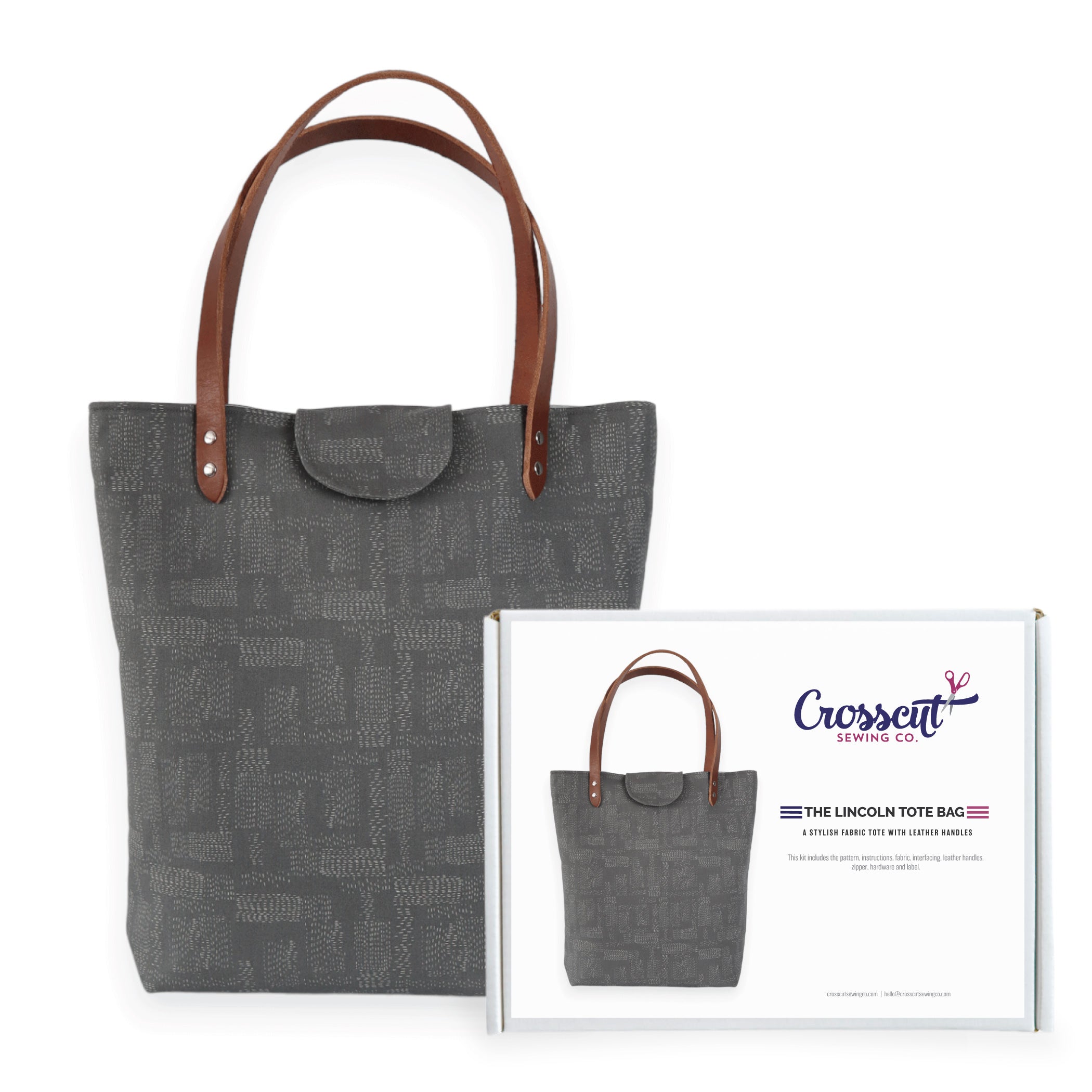 Lincoln Tote Bag Sewing Project Kit