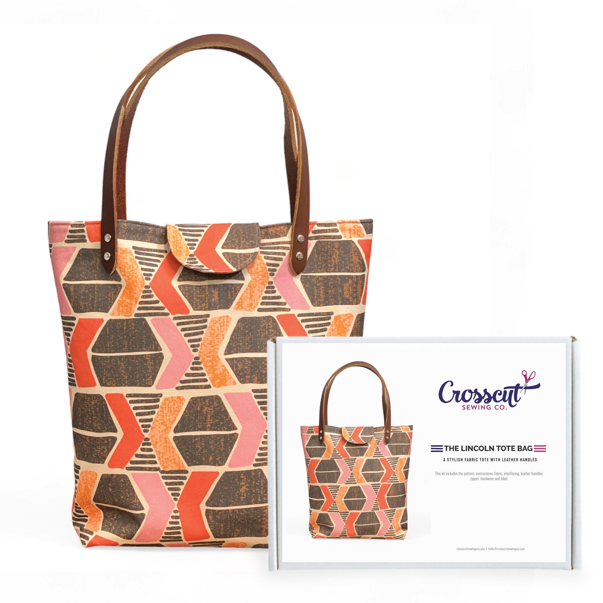 Lincoln Tote Bag Sewing Project Kit