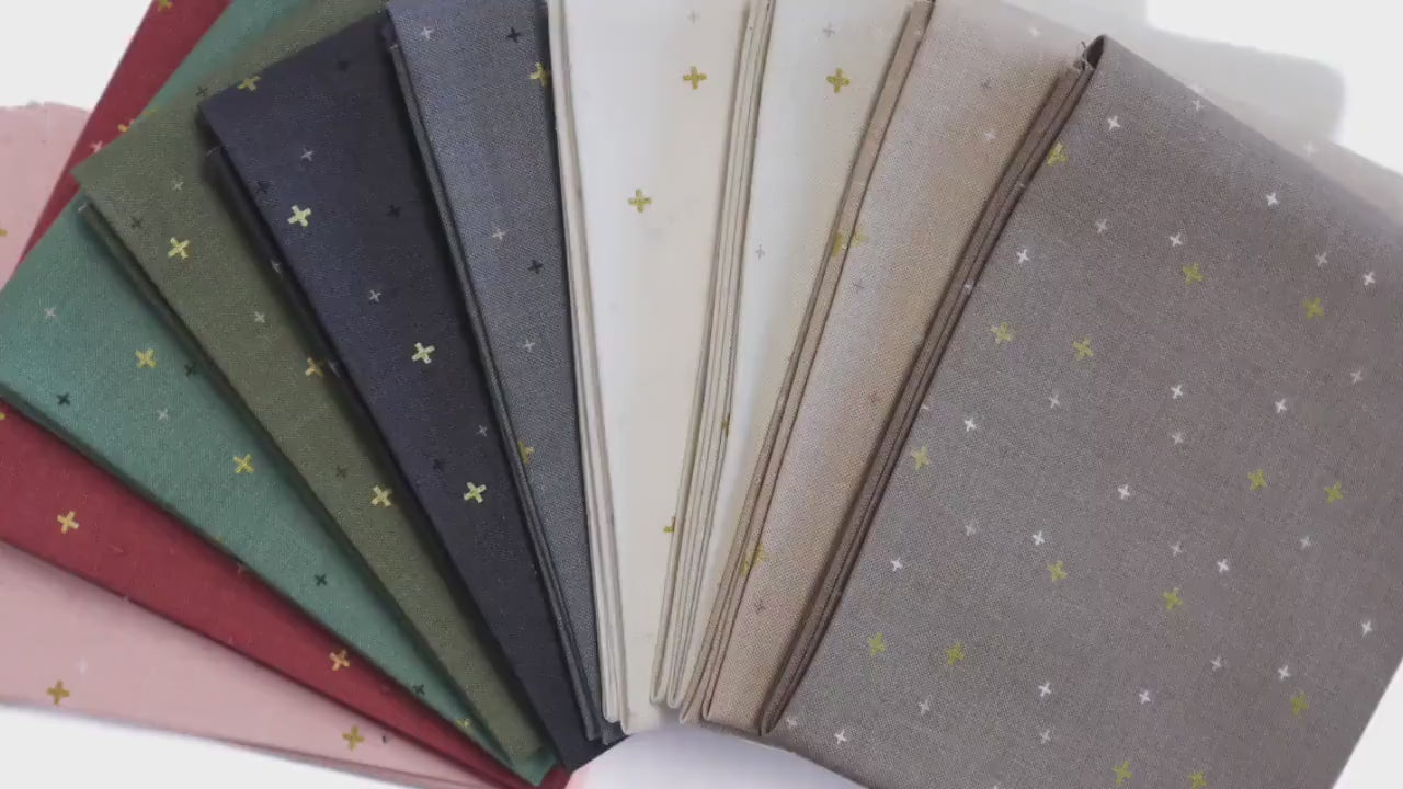 Vintage White Sparkle from Sparkler by Melissa Mortenson for Riley Blake - 1/2 Yard - Ivory Fabric, Beige & Gold, Neutral Background Fabric