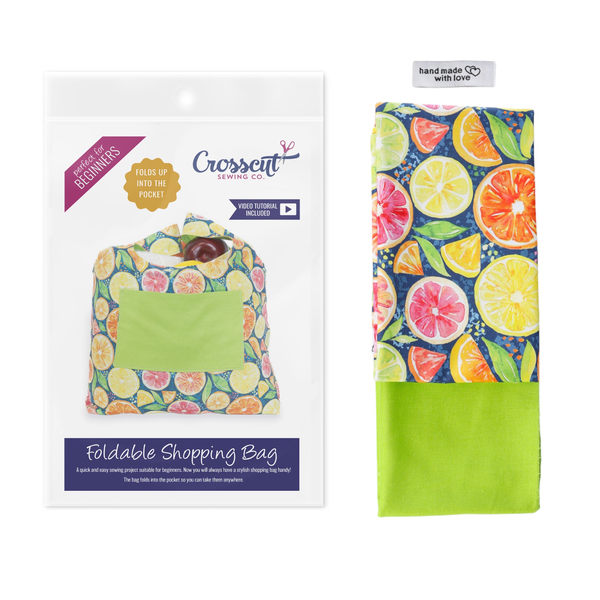 Foldable Shopping Tote Sewing Kit