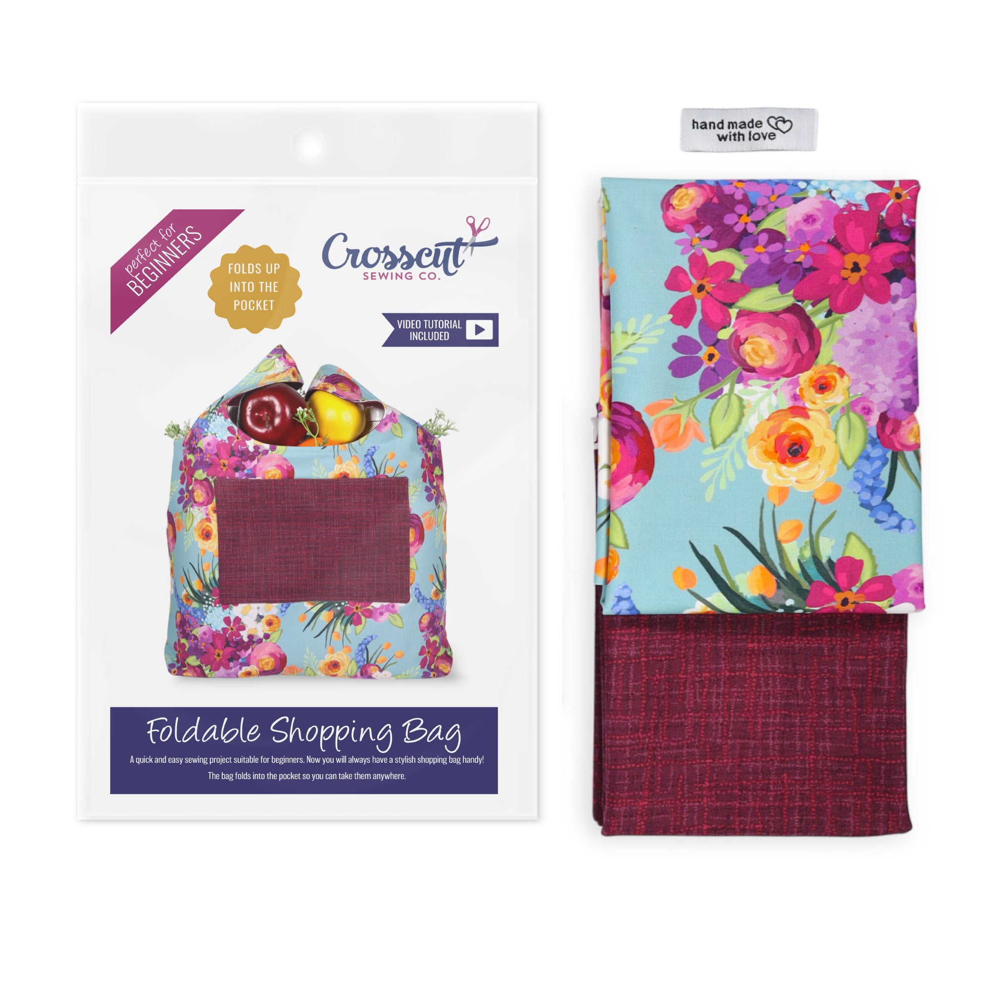 Foldable Shopping Tote Sewing Kit