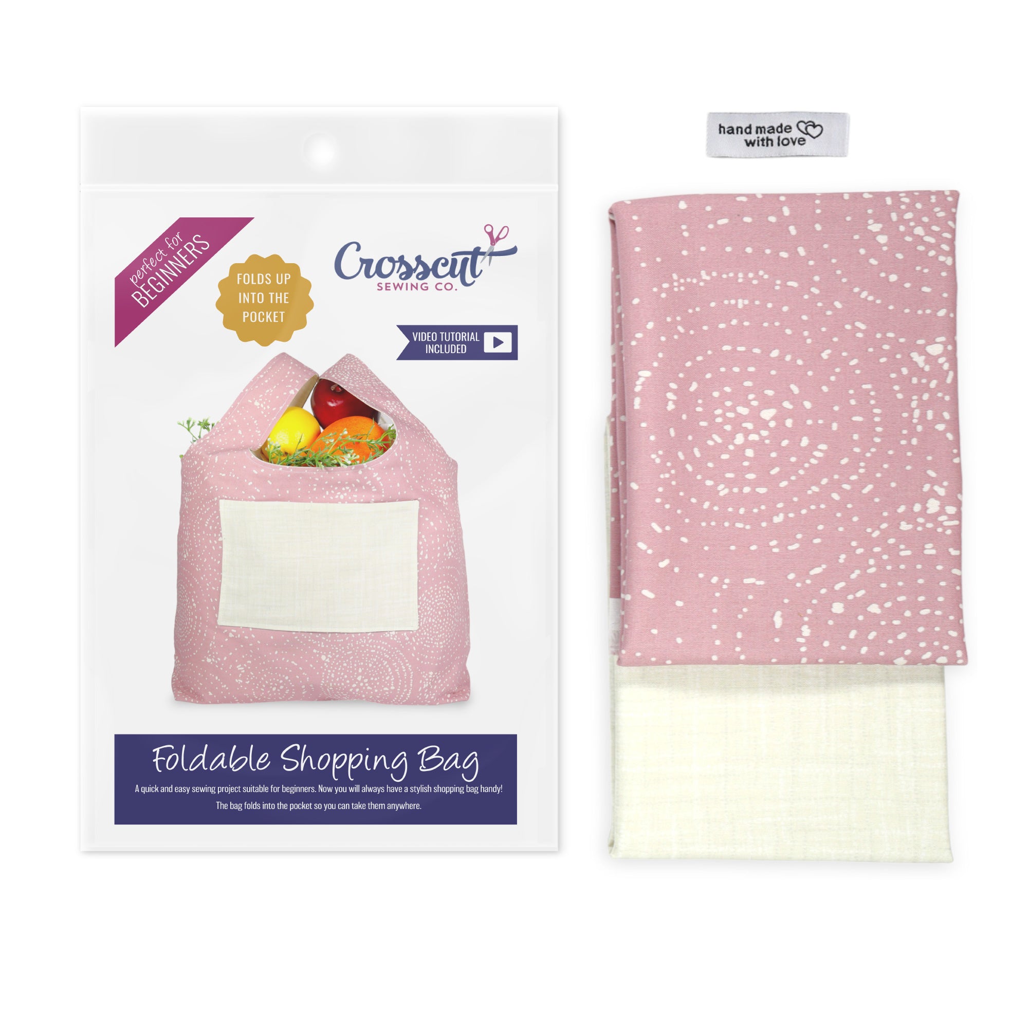 Foldable Shopping Tote Sewing Kit