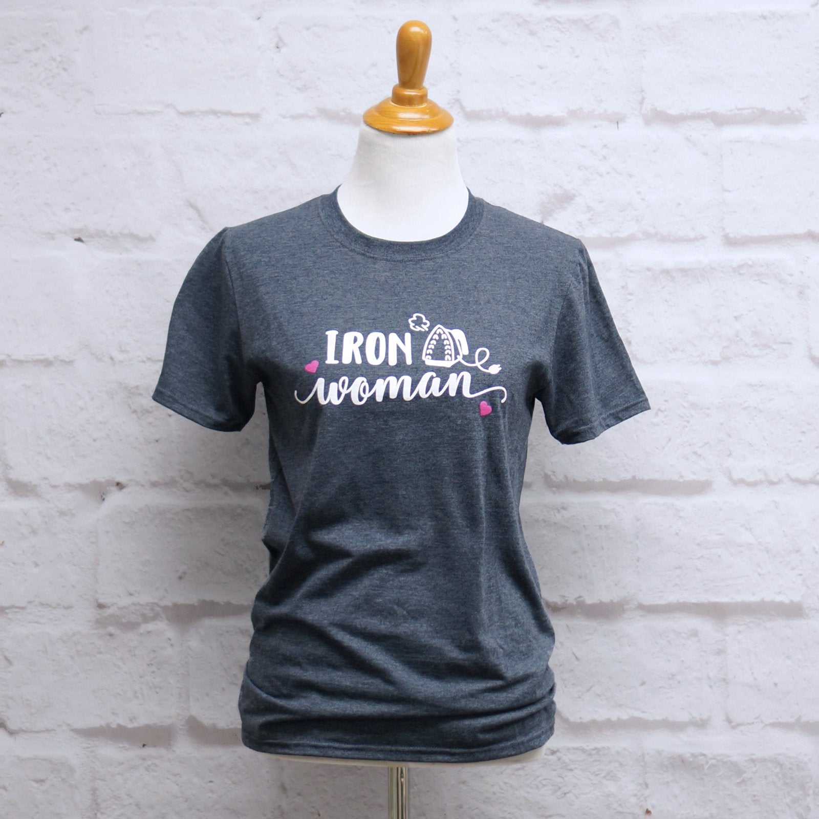 Crosscut T-Shirt - Iron Woman - Heather Blue