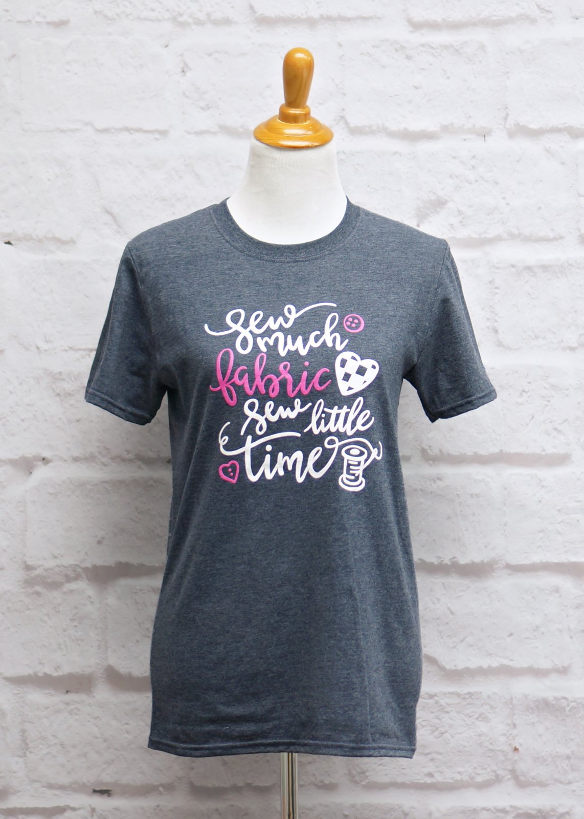 Crosscut T-Shirt - Sew Much Fabric - Heather Blue