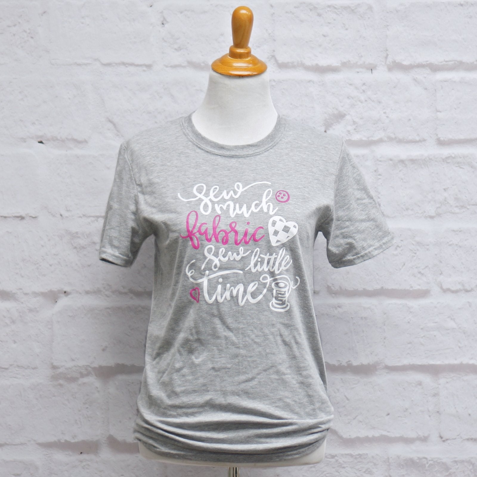 Crosscut T-Shirt - Sew Much Fabric - Light Heather Gray