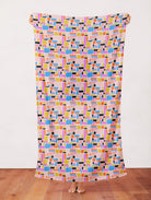 Packed Geometric Bright from Abstract Collage by Ampersand Design Studio for Paintbrush Studio Fabric