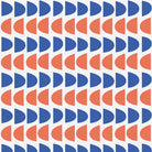 Half Moon - Blue/Red from Roam for Paintbrush Studio Fabric