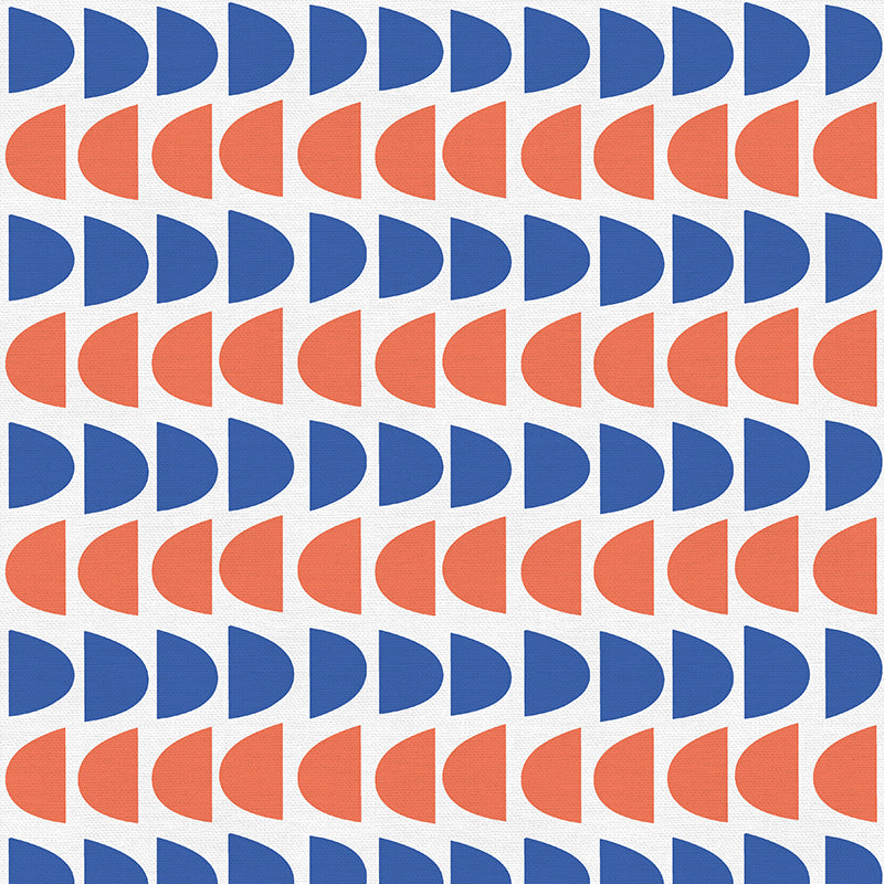 Half Moon - Blue/Red from Roam for Paintbrush Studio Fabric