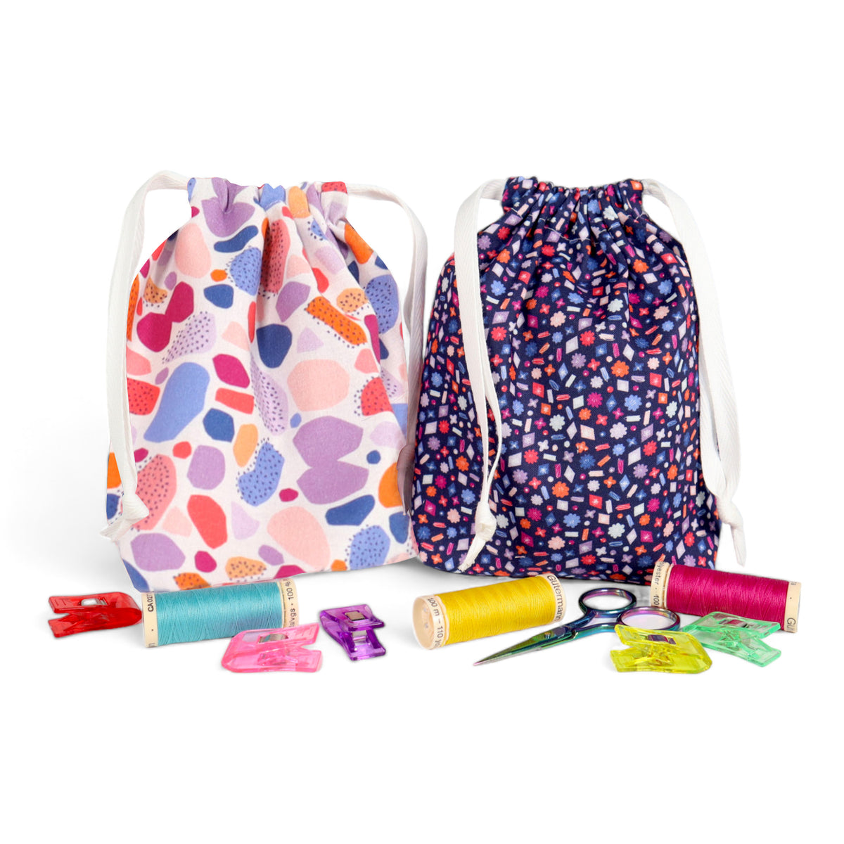 Drawstring Bag Sewing Kit - Create - Makes 2 Bags – Crosscut Sewing Co.