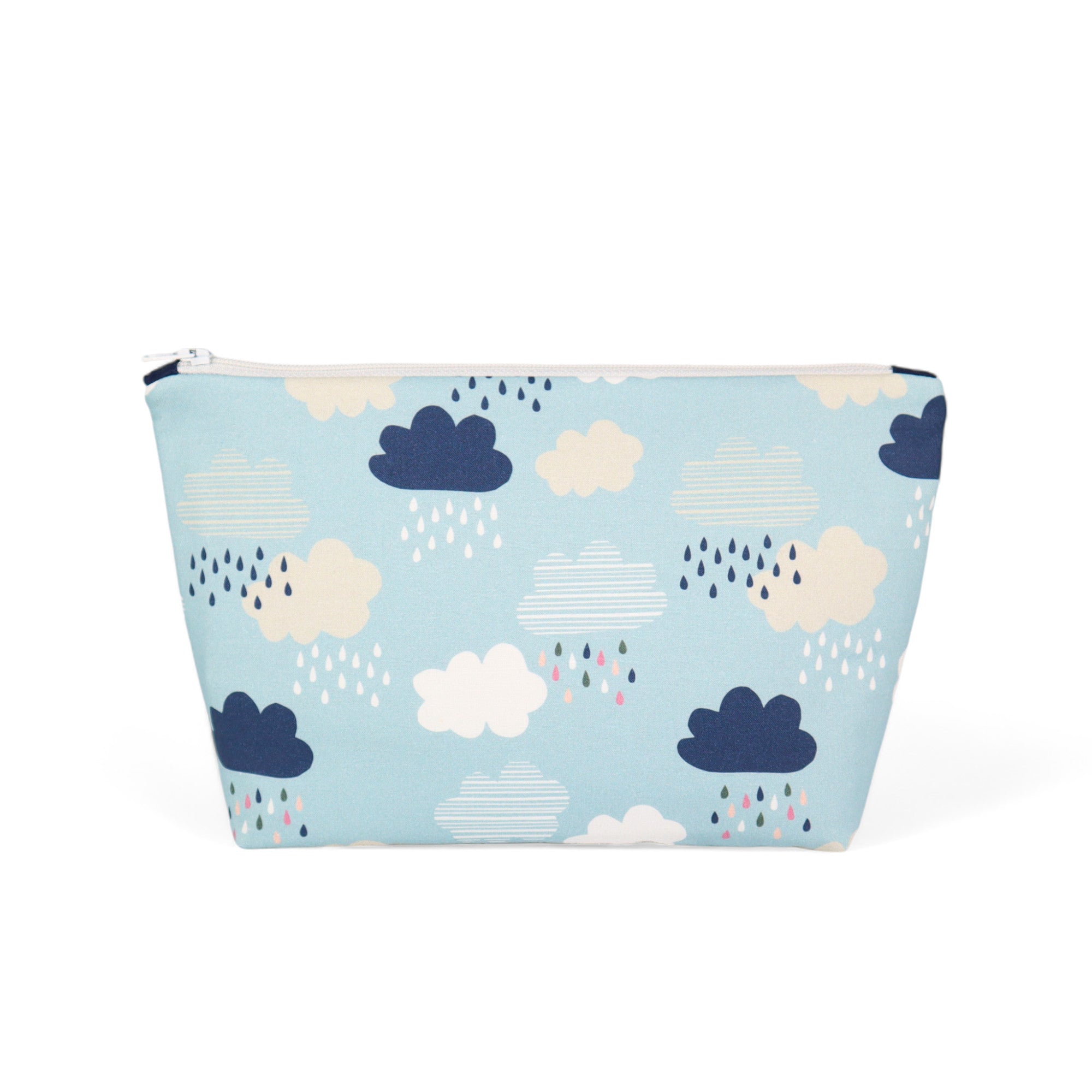 Zipper Pouch Sewing Kit Clouds