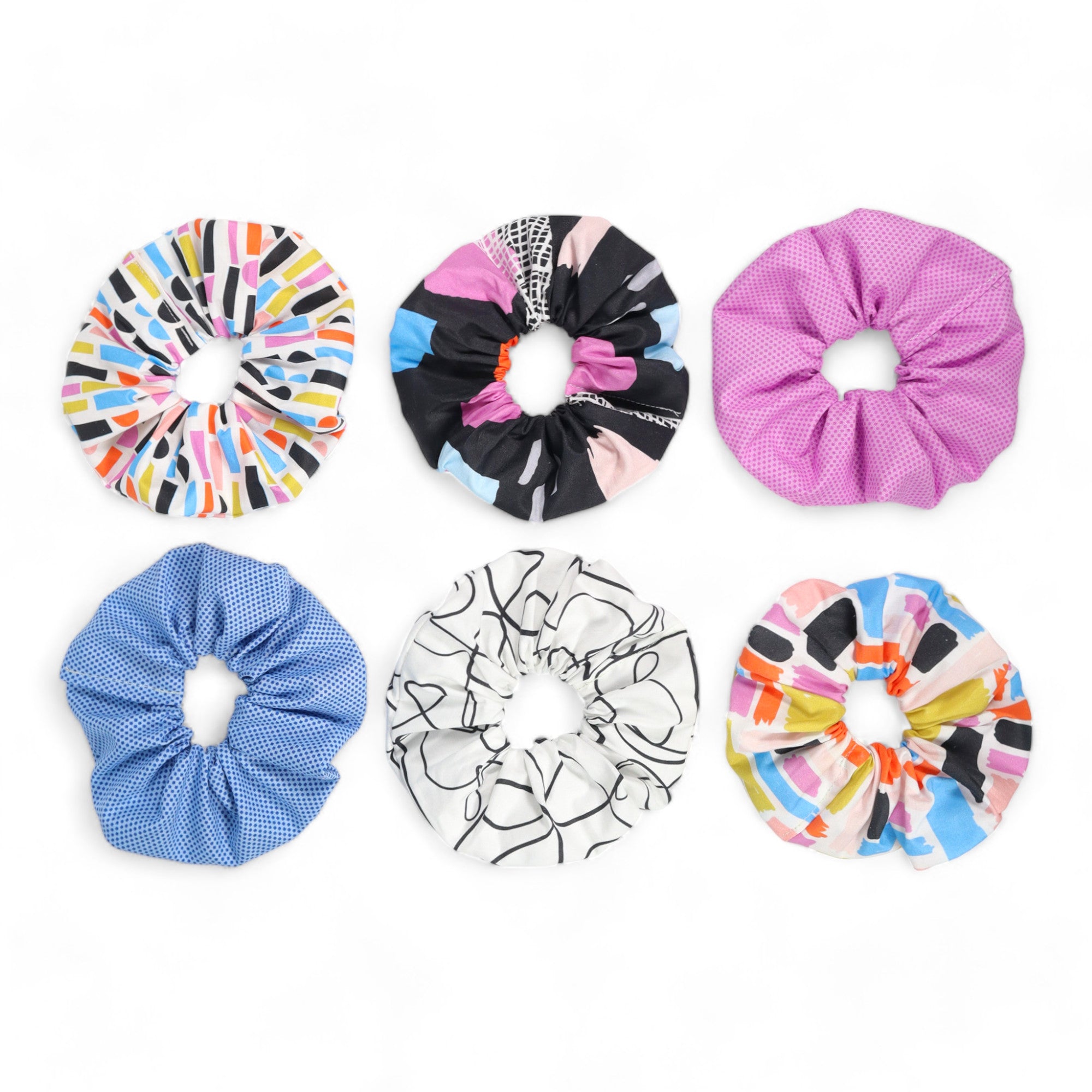 Crosscut Sewing Co. Scrunchie Sewing Kit - Abstract Black