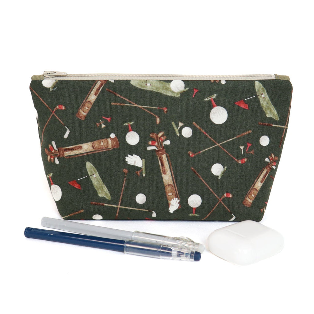 Zipper Pouch Sewing Kit - Golf Scatter