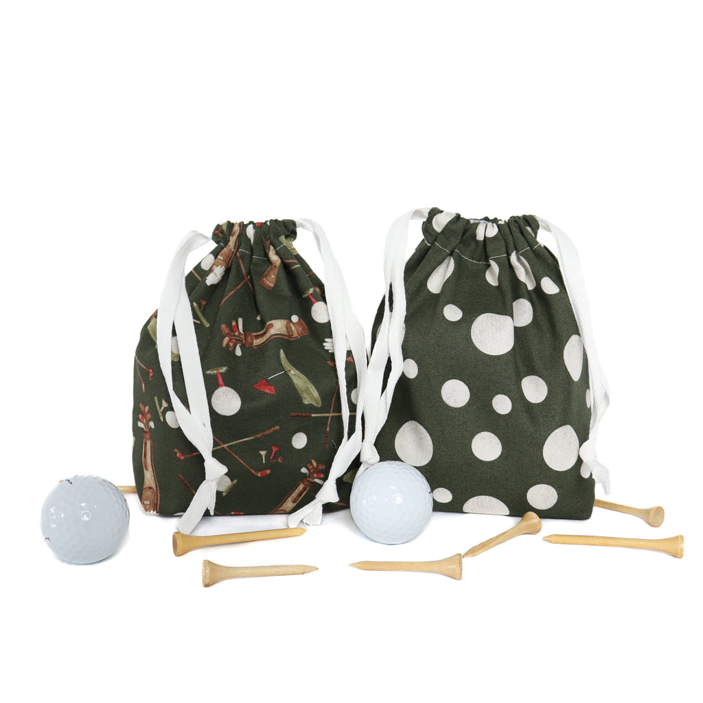 Drawstring Bag Sewing Kit - Golf Scatter
