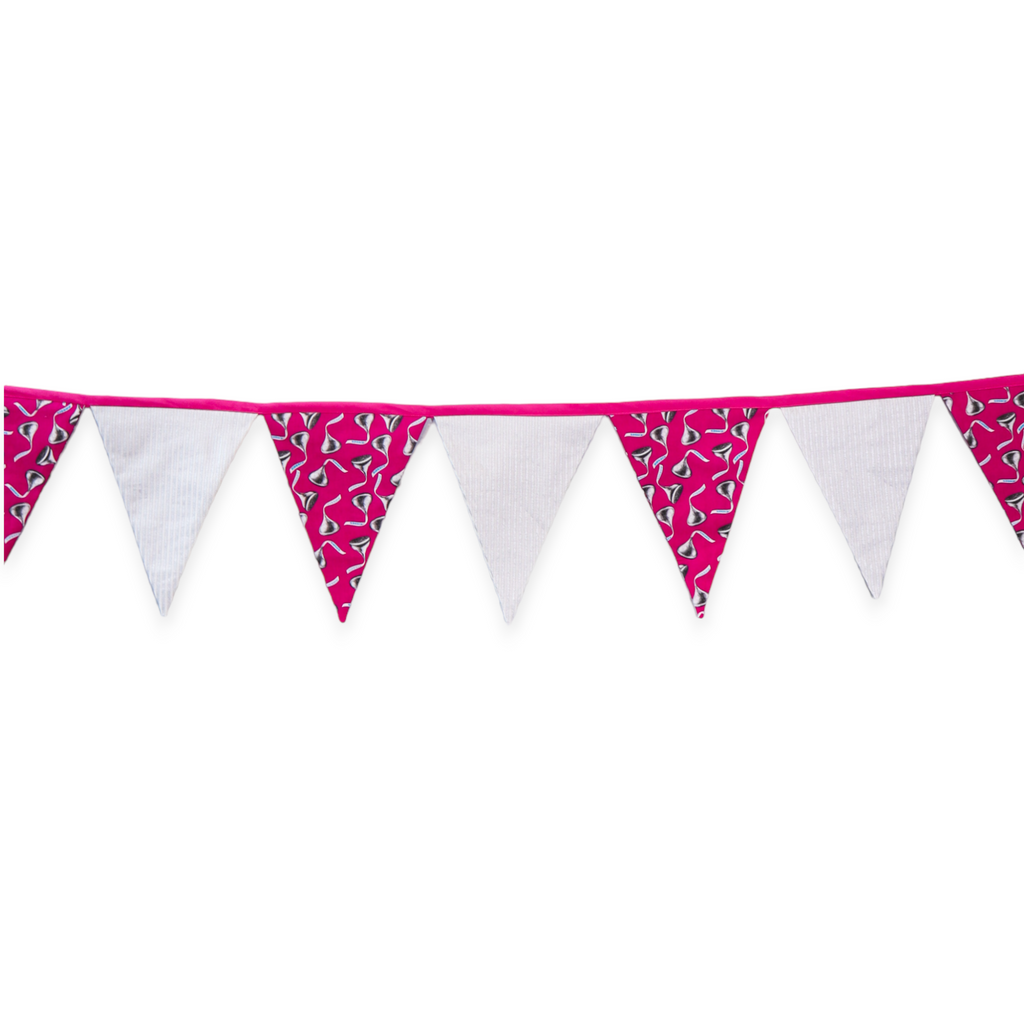 Pennant Banner Sewing Kit - Hersehey Kisses Fuchsia