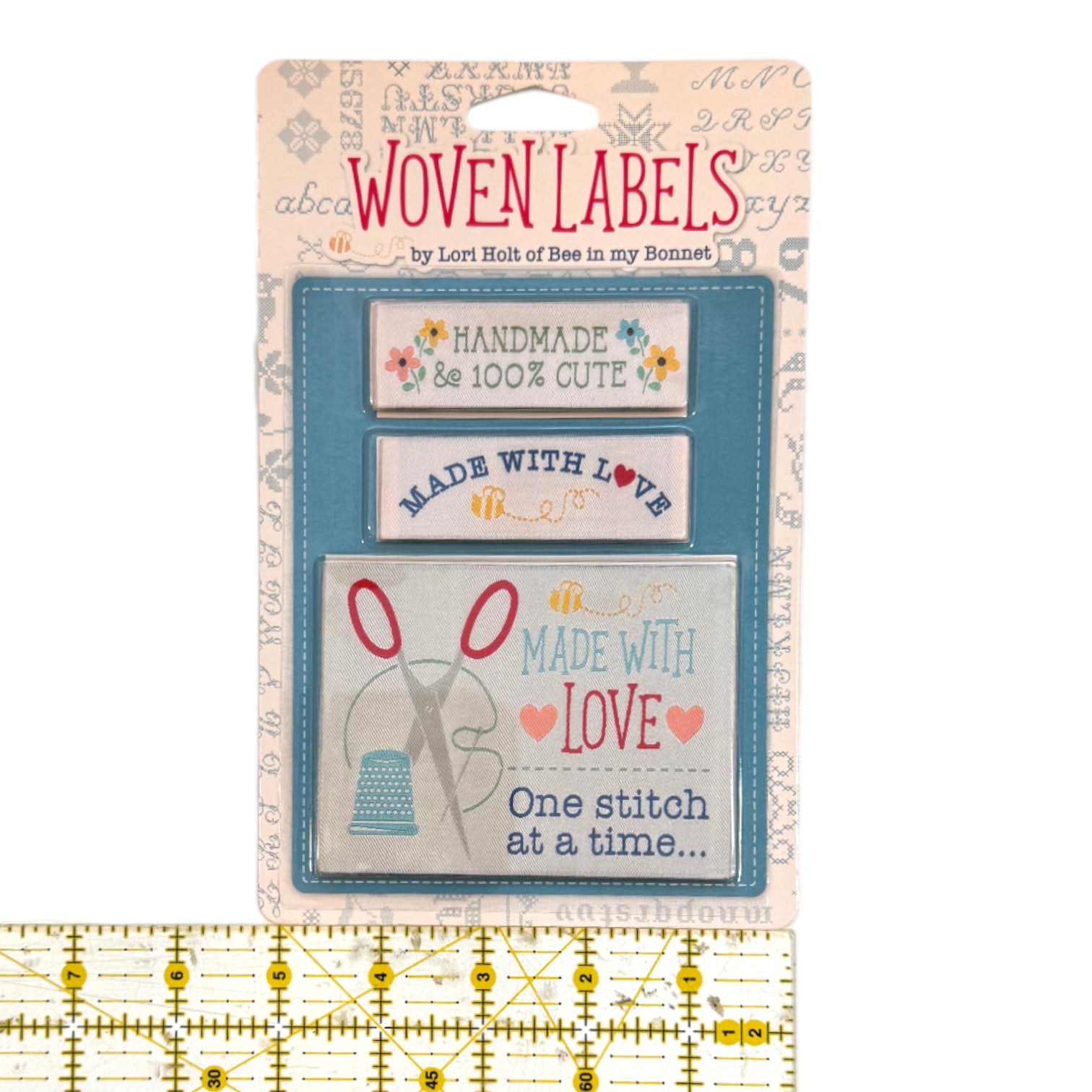 Lori Holt Made With Love Woven Labels