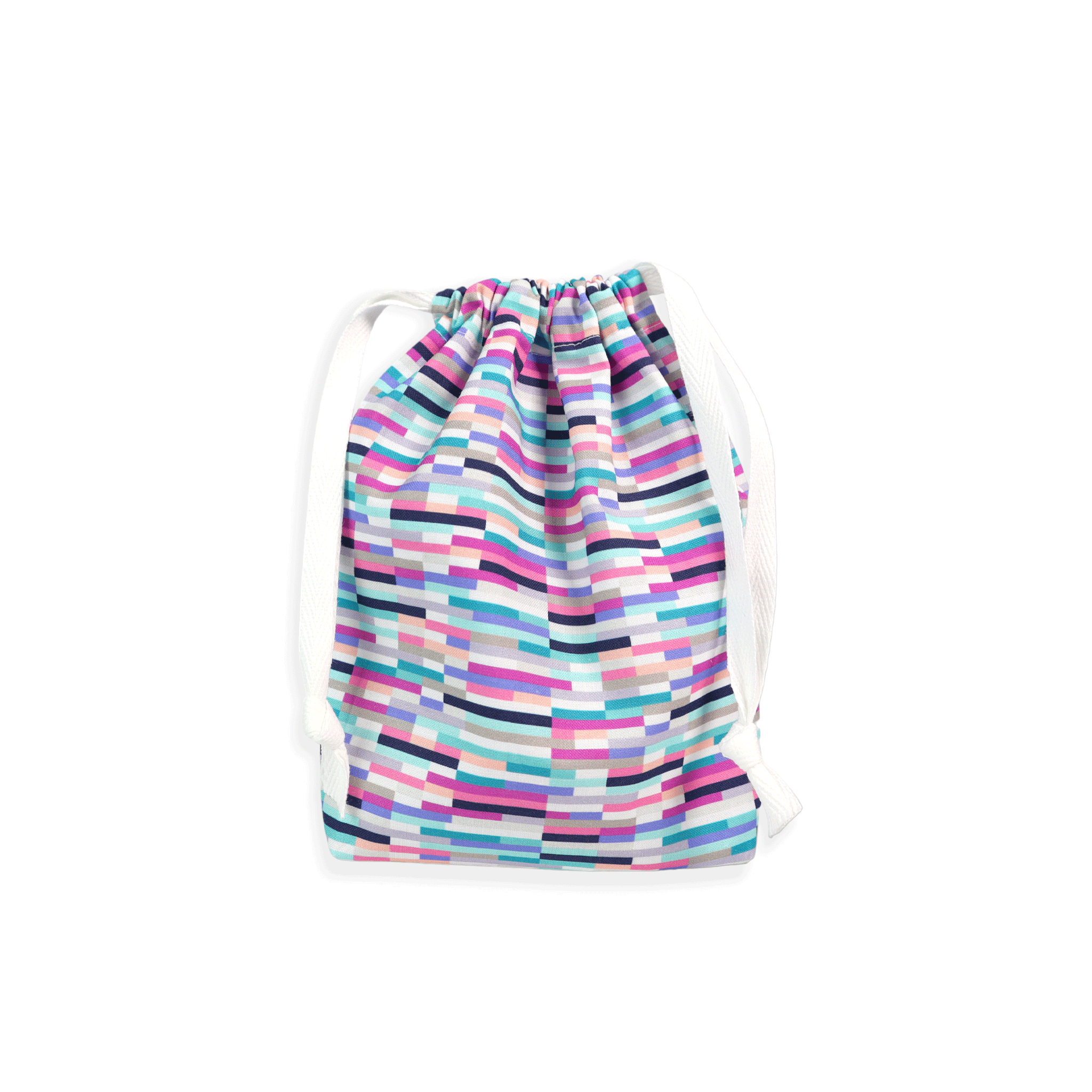 Drawstring Bag Sewing Kit - Block Stripes- Makes 2 Bags