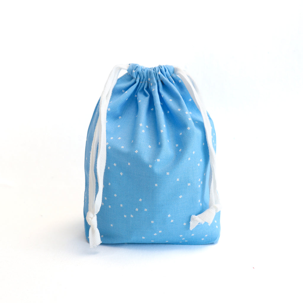 Drawstring Bag Kit - Blue Blossom