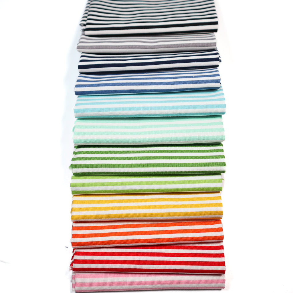 1/8" Stripes from Riley Blake Designs (12) Fat Quarter Bundle