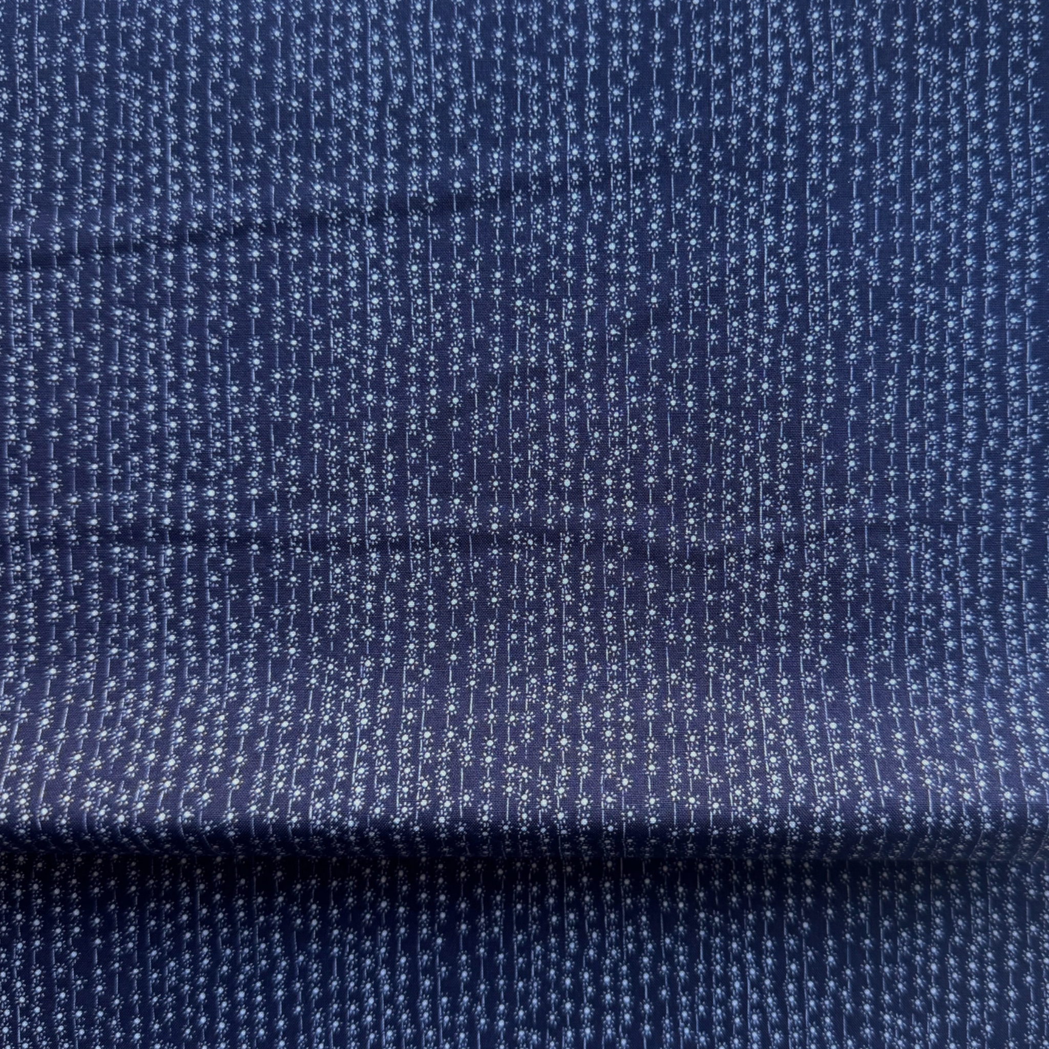 Vines Indigo from Indigo for Clothworks Fabric