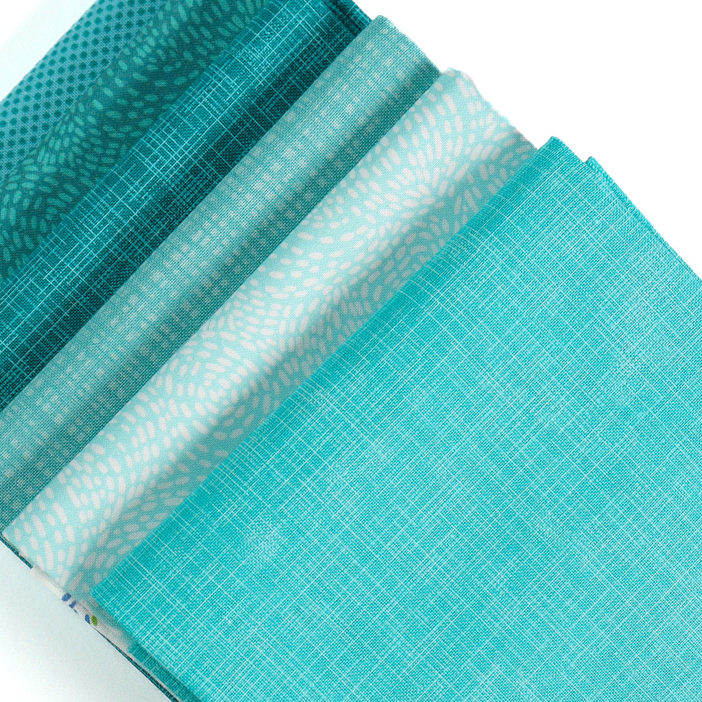 Marine Blue Green (6) Piece Fat Quarter Bundle