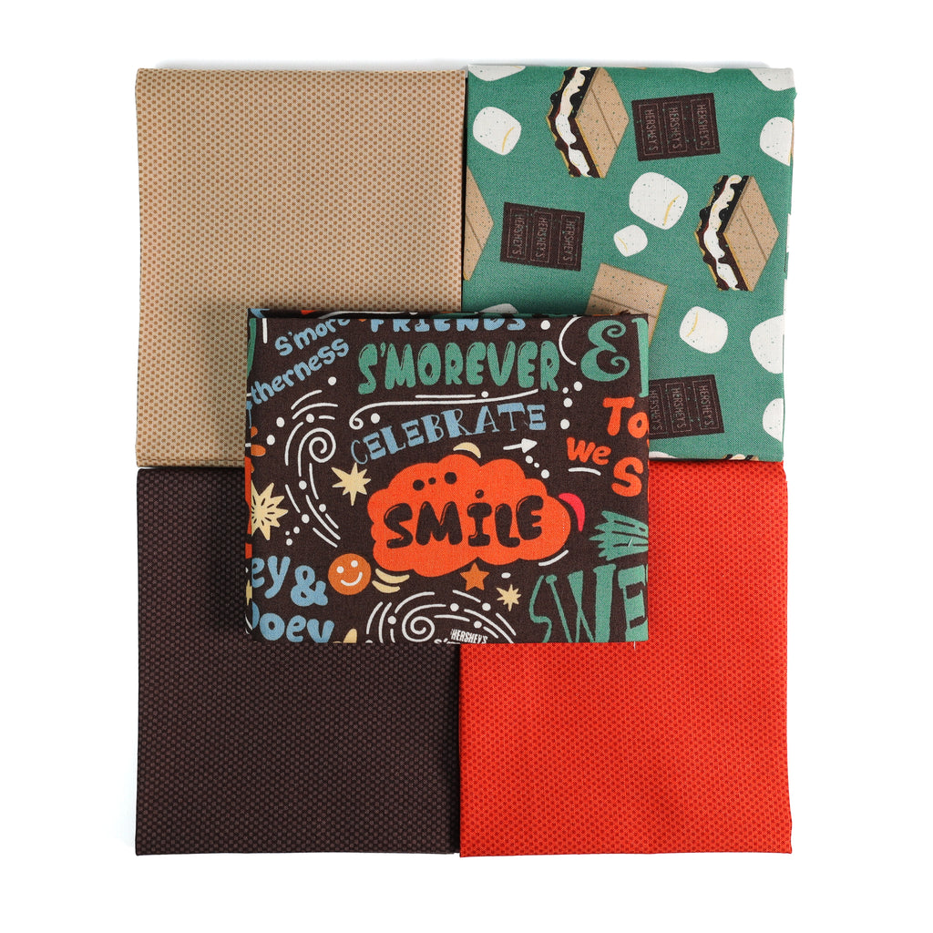 Camp S'mores with Hershey (5) Piece Fat Quarter Bundle