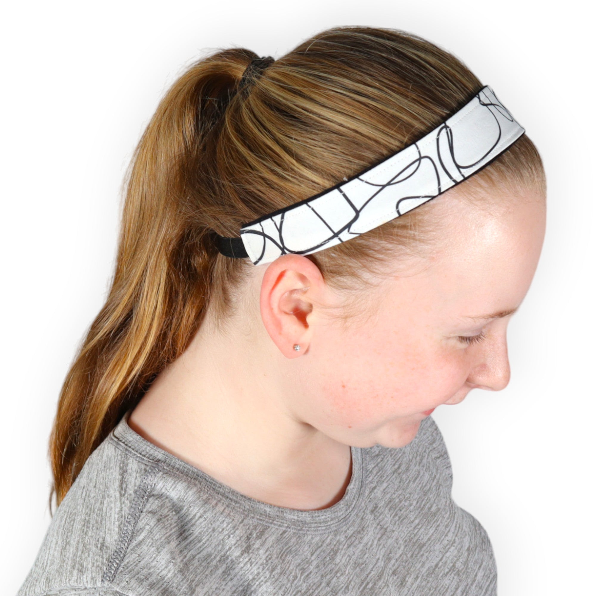 Headband Sewing KIt - Abstract Black - Makes 4 Headbands