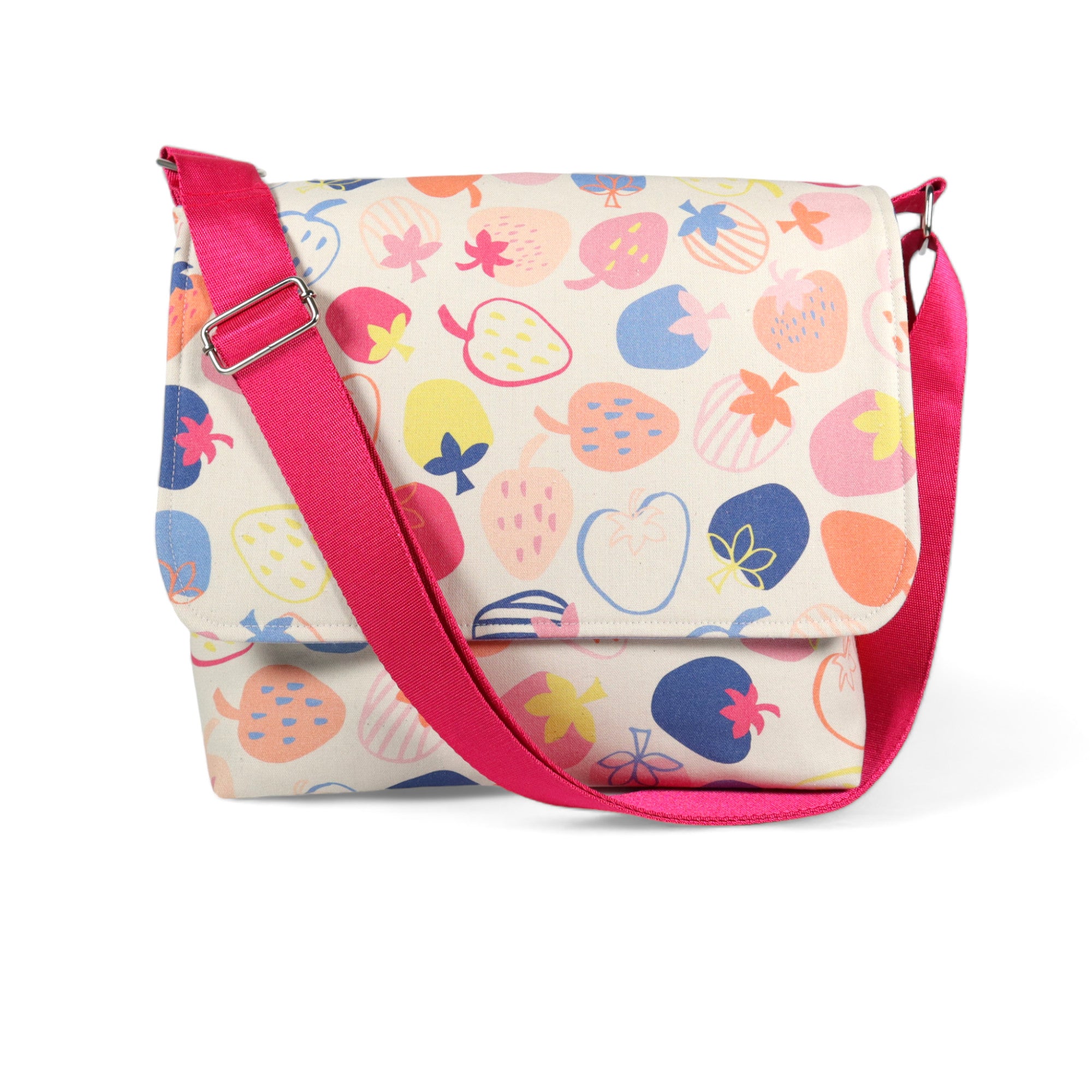 Messenger Bag Sewing Kit - Strawberry Canvas – Crosscut