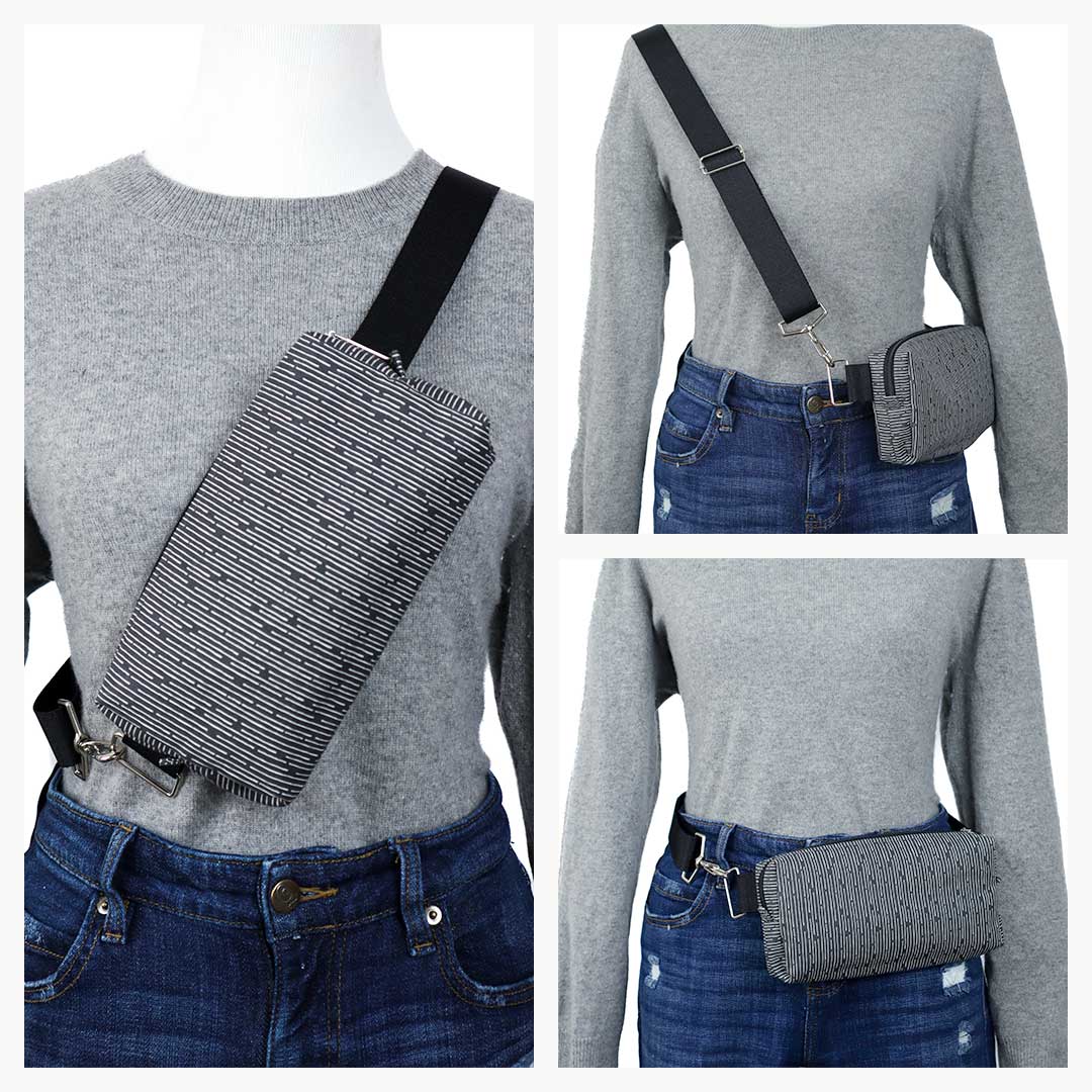 Bag Maker's Sewing Kit Bundle - Belt Bag, Zipper Pouch & Wristlet