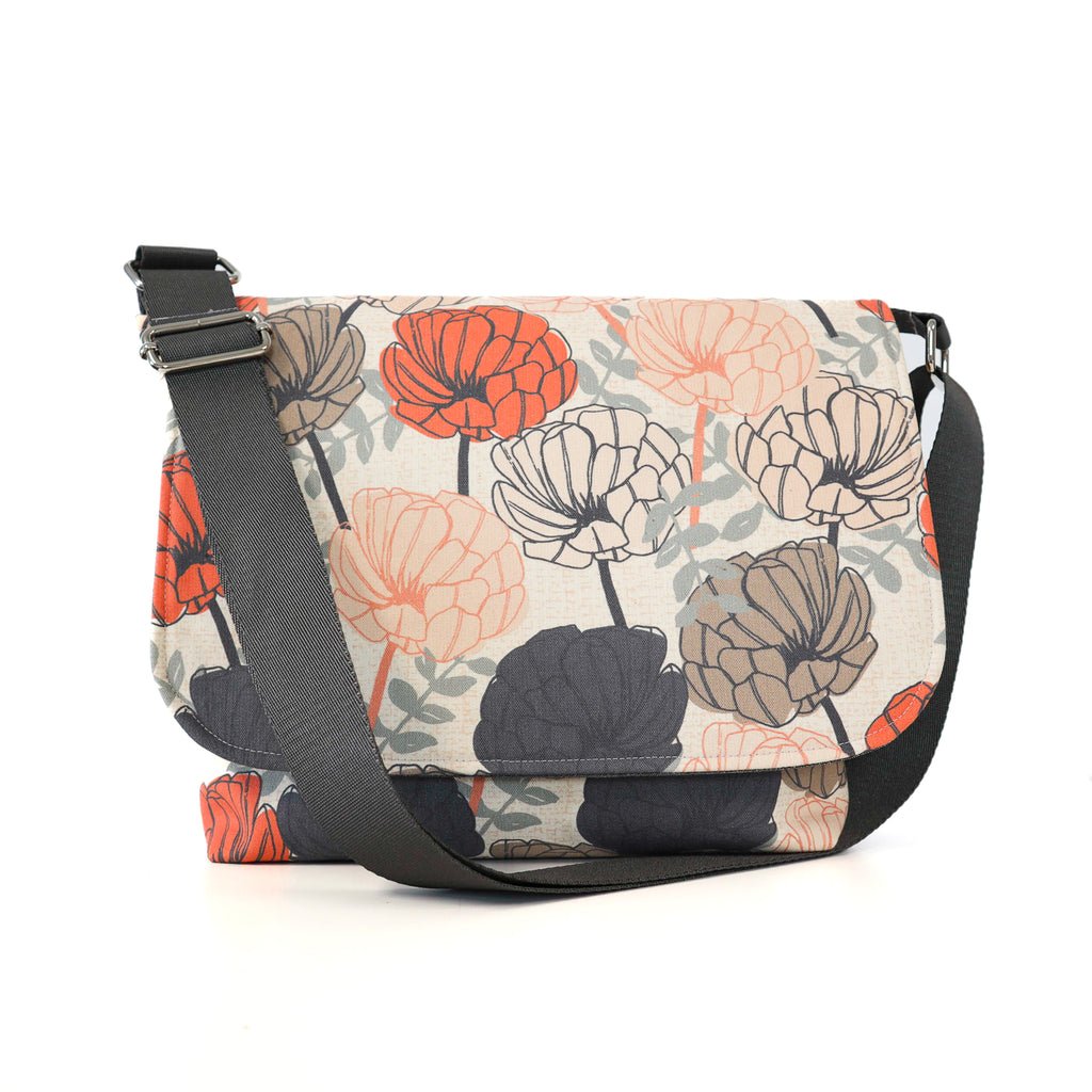 Messenger Bag Sewing Kit - Beige Floral