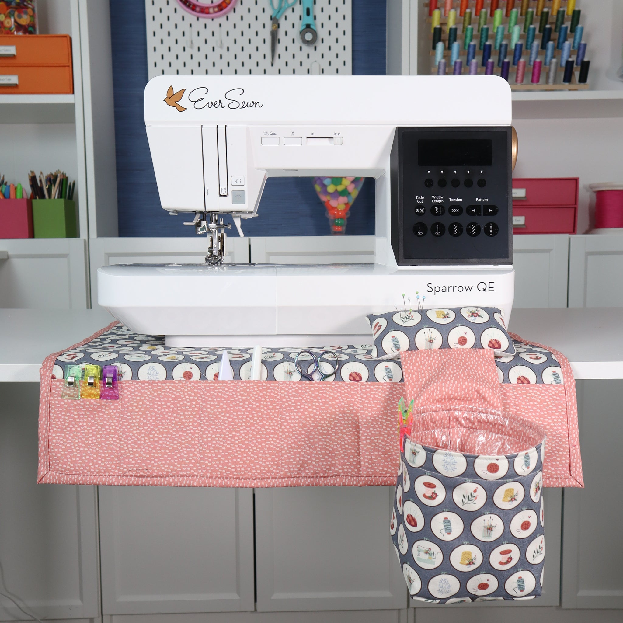 Sewing Machine Mat, Pin Cushion and Thread Catcher Sewing Kit - Sew Co –  Crosscut Sewing Co.